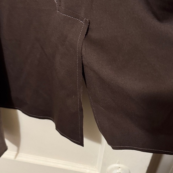 HYFVE dark tan faux suede size large Women's Jacket - Picture 4 of 6